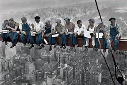 Eating Lunch above New York Men on a Girder Poster 91.5x61cm: Amazon.co