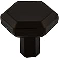 Top Knobs TK792BLK Serene Collection 1-1/4" Lydia Knob, Flat Black