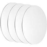 uxcell 4Pcs Aluminum Disc, 3"(80mm) Diameter 0.12"(3mm) Thickness 5052 Aluminum Circle Plates Round Sheets for Metal Stamping