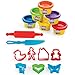 KIDDY DOUGH On The Go – Starter Set with Modeling Tools – Includes 6 Colors of Dough, 7 Cutters, 1 Knife, 1 Rolling Pin & Travel Carrying Case for Endless Design Possibilities – Ages 6+