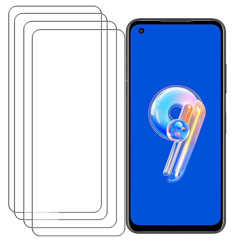 DJUNJUN for Asus Zenfone 9 (6.60 inch) Tempered Glass (4 Pack), Screen Protector for Asus Zenfone 9, Anti-scratch Screen Protector for Asus Zenfone 9
