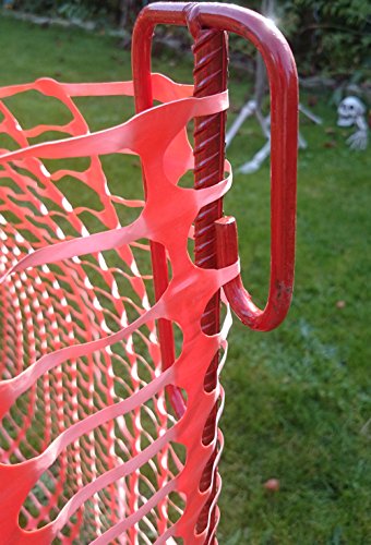 UvV-Shop (ES-Team Consult GmbH) Set 4 Absperrhalter und 10 Meter Fangzaun, Absperrnetz, Maschenzaun, Bauzaun auf Rolle Kunststoff extrem Reissfest, 150 gr qm – Bild 4