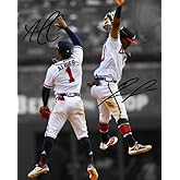 Ikonic Fotohaus Ronald Acuna Jr Ozzie Albies Signed Photo Autograph Print Wall Art Home Decor