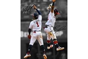 Ikonic Fotohaus Ronald Acuna Jr Ozzie Albies Signed Photo Autograph Print Wall Art Home Decor