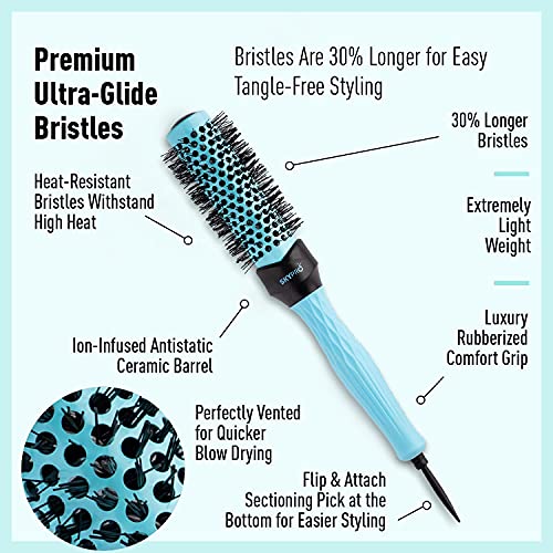 Professional Series 1.3 Inch Round Brush for Blow Drying by SKYPRO