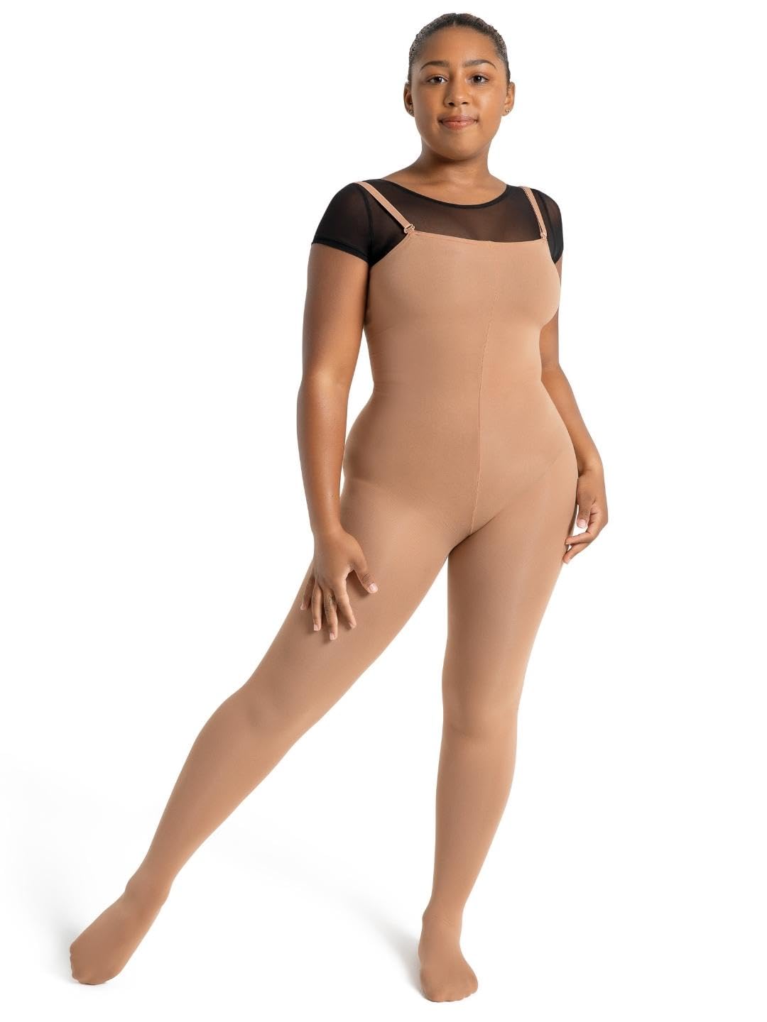 Capezio Convertible Body Tight, Suntan, Large/X-Large on Galleon