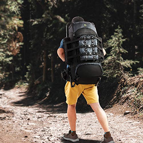 TIDEWE Hunting Backpack 5500cu with Frame and Rain Cover for Bow/Rifle