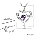 Mother's Birthday Gift I Love You Mom S925 Sterling Silver Heart Pendant Necklace