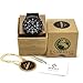 BEWELL W109D Sub-dials Wooden Watch Quartz Analog Movement Date Wristwatch for Men (Black Sandalwood)