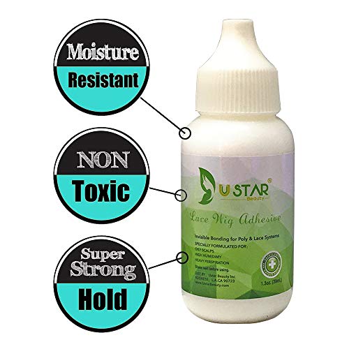 Ustar Lace Wig Glue lace Closure Glue Strong Hold For Toupee Systems 1.3 oz