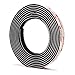 CANOPUS Hook and Loop Reclosable Fastener, SJ3550 250 Black Lock Tape for Hanging Pictures, Signs and Displays, Remotes, Tools, Crafts, 0.5 in x 6 ft, Made in USA