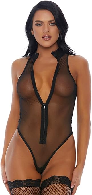 Black net bodysuit Clearance