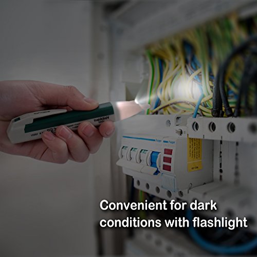 Non-Contact Voltage Tester With Led Flashlight Alarm Mode High-Precision Sensor Safe Voltage Detector Pen 90-1000V Ac For Home Electrician Laboratory (Upgrade) - Thumbnail 3