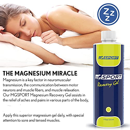 Magnesium Gel for Leg Cramps high Absorption 7 oz. Topical Muscle