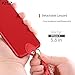 PZOZ iPhone X Case, Slim Silicone Lanyard Case Cover Holder Long Hanging Neck Wrist Strap Outdoors Travel Necklace for iPhone X (Red)