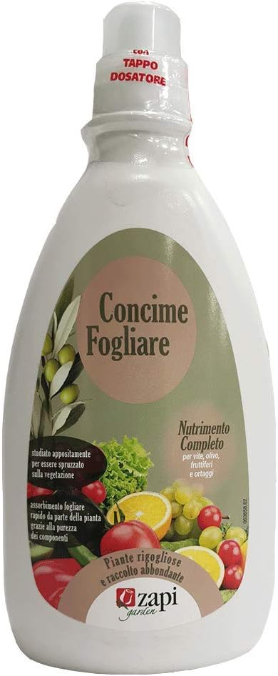 Zapi Concime Fogliare Liquido 1 Litro - Per Piante Verdi E Fiorite