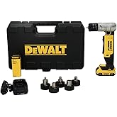 DEWALT 20V MAX Copper Swaging Tool Kit with Battery, Charger, and 6 Expansion Heads 3/8 in., 1/2 in., 5/8 in., 3/4 in., 7/8 in, and 1-1/8 in (DCE450D1)