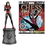 Marvel Spider-Woman White Bishop Chess Piece with Collector Magazine #81