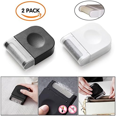 Lint Remover, Fabric Brush Shaver for Clothes Sweater Wool Fuzz Furniture Remove, Reusable Mini Small Lint Comb Pack of 2