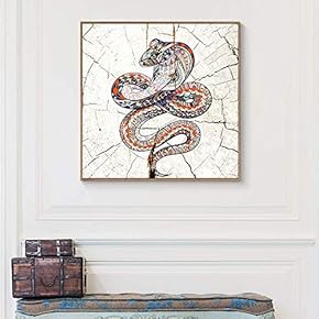 Floating Framed Canvas Wall Art for Living Room, Bedroom Wooden Background Animal Canvas Prints for Home Decoration Ready to Hang - 16x16 inches