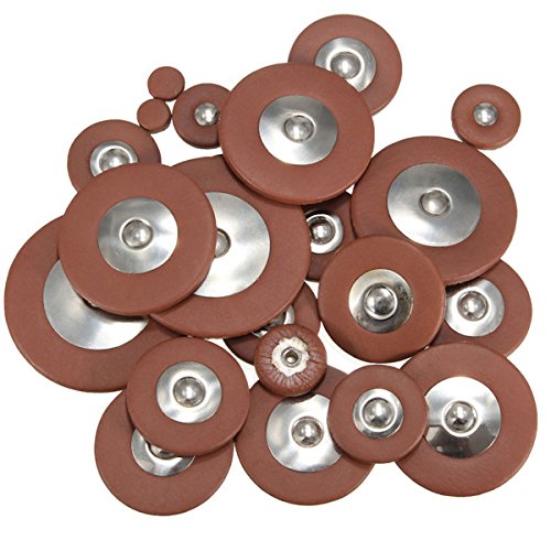 Alto Saxophone Leather Pads Set 25Pcs/Set 8.5mm-46mm Professional Alto Saxophone Leather Pads Woodwind Accessory