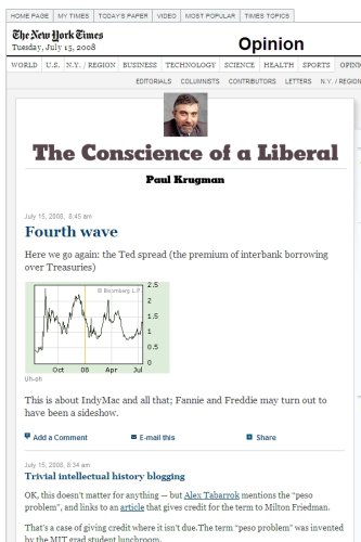 Paul Krugman: The Conscience of a Liberal by The New York Times Co.