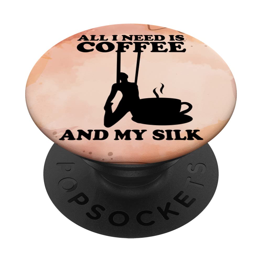 Aerial Yoga Aerial Silks Aerialist Air Yoga Watercolor PopSockets Swappable PopGrip