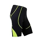 SANTIC Cycling Men's Shorts Biking Bicycle Bike Pants Half Pants 4D COOLMAX Padded