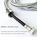 Stainless Steel Hand Held Bidet Sprayer Set with T-Adapter Valve Hose and Bracket Holder Toilet Attachment, Brushed Nickel