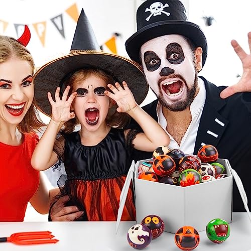 LovesTown 12PCS Halloween Stress Balls, Squeeze Balls Slow Rising Stress Relief Fidget Toys for Halloween Party Favor Kids Toys 10 Designs