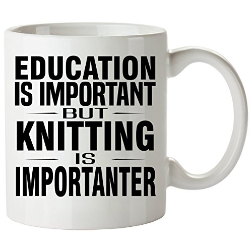 KNITTING Mug 11 Oz - Good for Gifts - Unique Coffee Cup