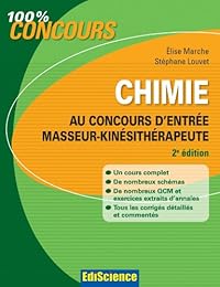 Chimie au concours d'entrée masseur-kinésithérapeute