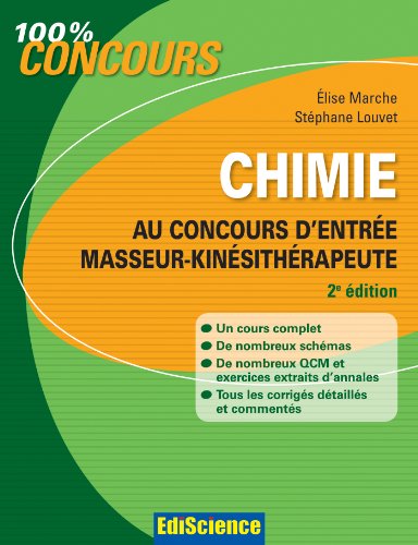 Chimie au concours d'entrée masseur-kinésithérapeute
