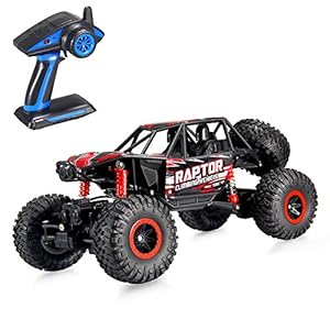Theefun 1:12 4WD High Speed RC Crawler with Lights 2.4Ghz Off-Road Remote Control Monster Truck