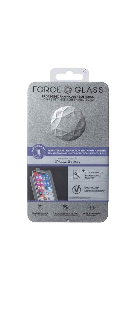 Force Glass Front and Rear Tempered Glass for iPhone XS Max