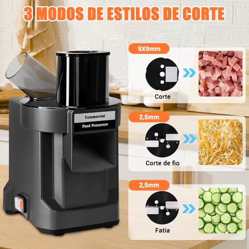 Cortador de Legumes Eletrico, Ralador de Legumes Eletrico 110V