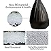 FANMAOUS Small Trash Bags 60 Counts, 4 Gallon Drawstring Kitchen Garbage Bag, 50cm/19.6