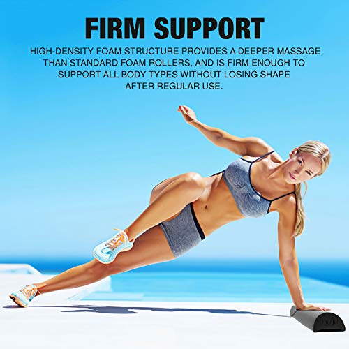 YOGU Half-Round Foam Roller High-Density (18 Inch) - Thumbnail 5