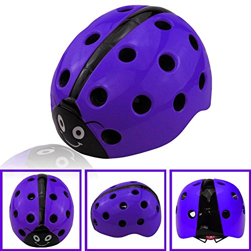 Dostar Kids Multisport Adjustable Ladybug Helmet Safety Comfort