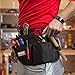 ROBUST Tool Belt Heavy Duty Workshop Tool Waist Apron - Waxed Canvas Tear Resistant Adjustable Tool Pouch 12 Pockets Technician’s Handyman Tool Holder, Deluxe Organizer