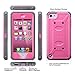 ULAK Case for iPod Touch 7 & 6 & 5 with Screen Protector, Knox Armor Dual Layer Hybrid Protective Cover with Belt Clip Holster for iPod Touch 7th/6th/5th Gen (Rose Pink)