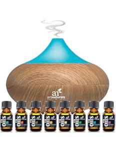 Art Naturals Essential Oil Diffuser 100ml & Top 8 Essential...