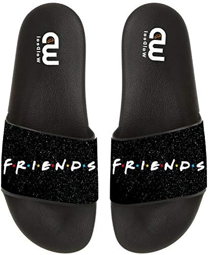 Friends Quotes Gift Summer Slides Slipper for Men Women Outdoor Beach Indoor Home Casual Sandal Shoes
