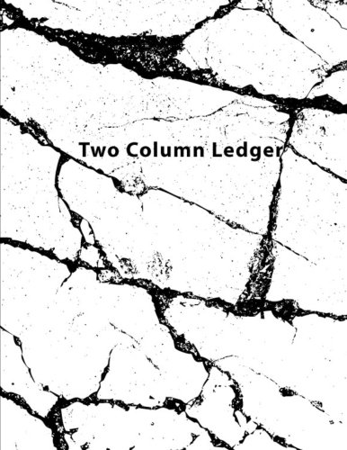 Two Column Ledger: Bookkeeping Record Keeping, Accounting Paper, Expenses Debits, Accounting Journal Entry Book,Ledger Notebook, Business, Home, Office, 8.5