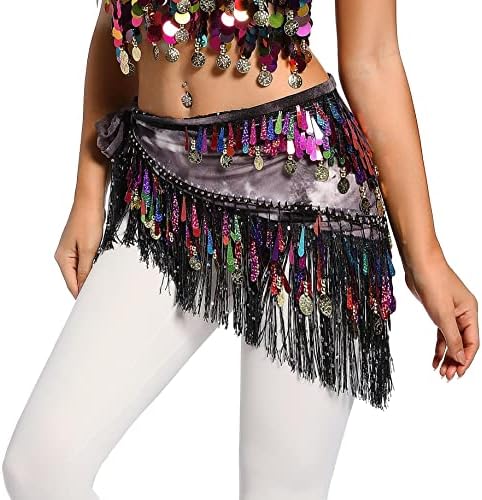Amazon.com: Belly Dance White Tribal 25 Yard Skirt, Top & Hip
