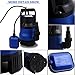 Homdox 1/2 HP Submersible Sump Pump 400W Dirty Clean Water Pump 2115GPH w/ 15ft Cable and Float Switch