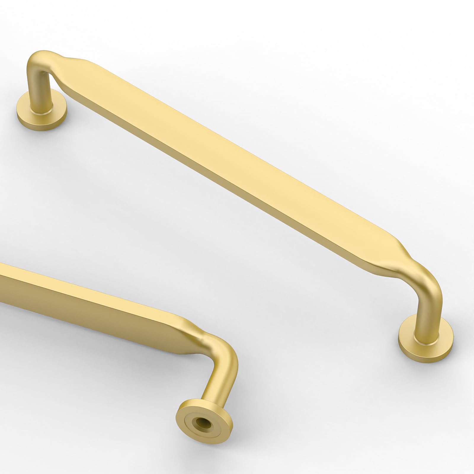 Photo 1 of Asidrama 10 Pack 5 Inch(128mm) Brushed Gold Kitchen Cabinet Handles, Cabinet Pulls Kitchen Cabinet Hardware for Cupboard Drawer Pulls