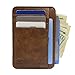 Slim Front Pocket Wallet for Men - RFID Blocking Leather Minimalist Wallet