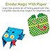 Creativity for Kids Origami Kit, 60 Bright Origami Papers, DIY Arts & Crafts for Kids, Neon Origami Animals, Video Tutorial Online (Ages 7-12+)