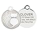 GoTags Designer Pet ID Tags in Stainless Steel for Dogs and Cats, Custom Engraved with 4 Lines of Personalized ID, Cute, Unique Pet Tags in Several Fun Designs